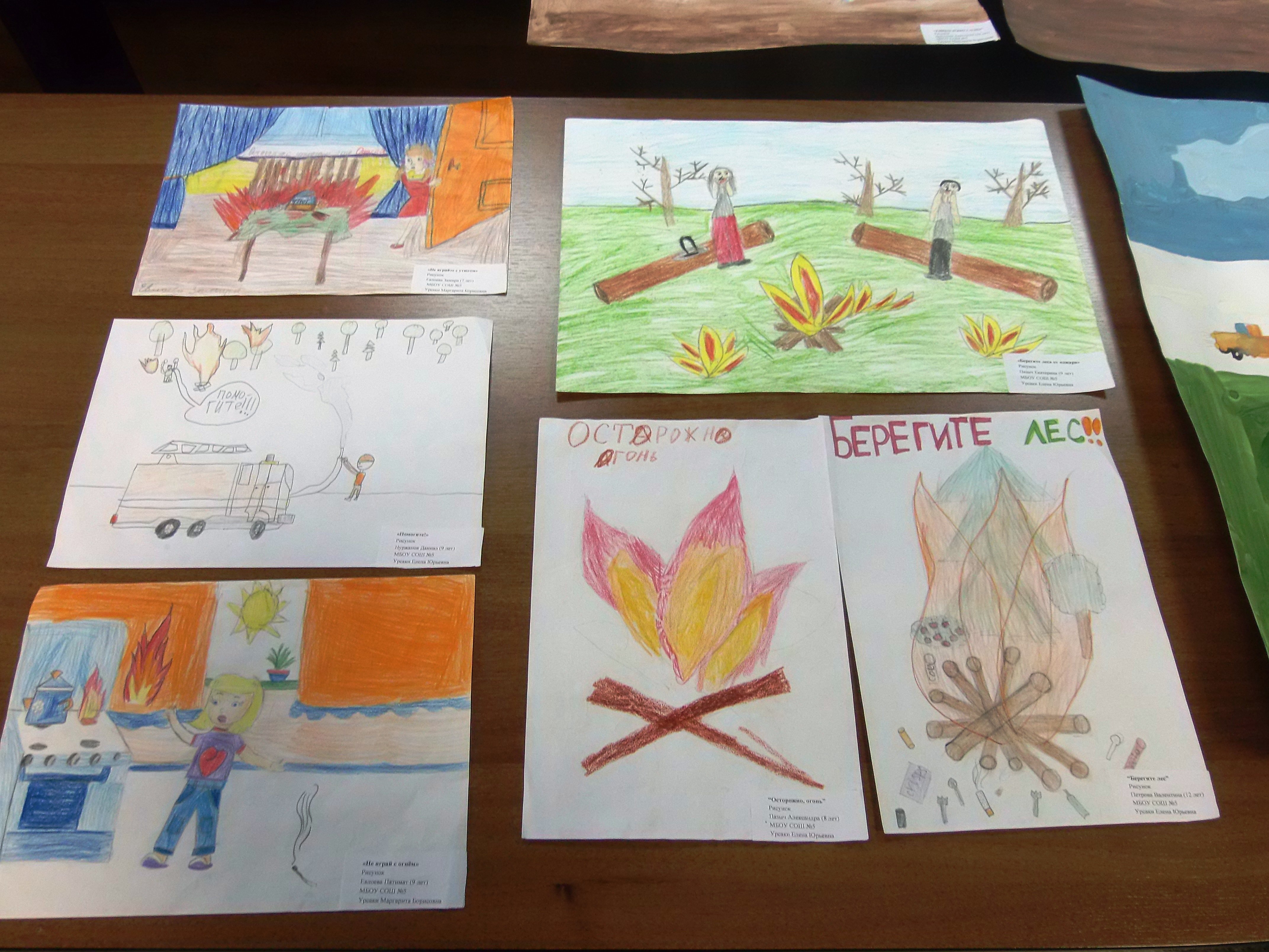 Конкурс рисунков осторожно огонь для детей